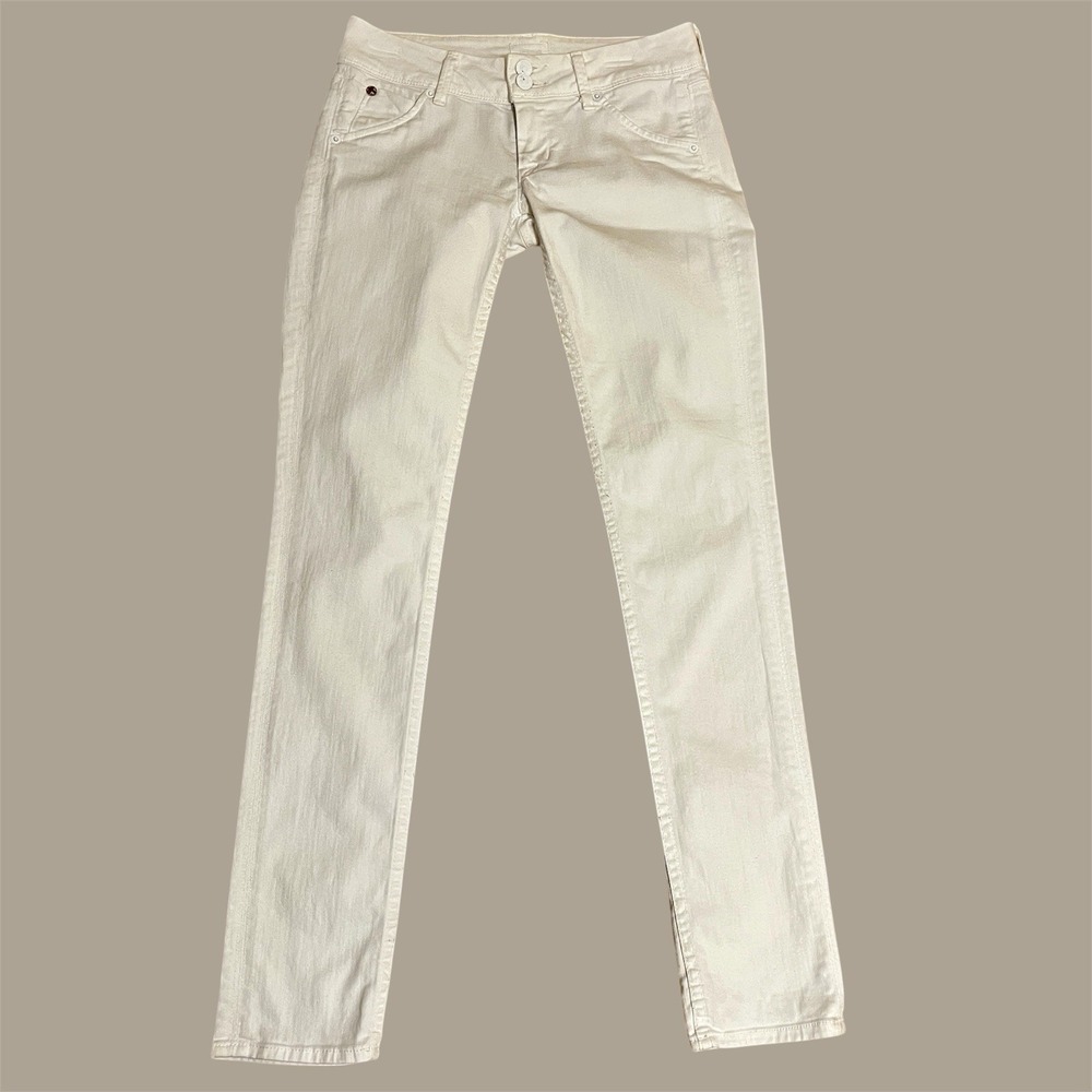 Hudson Jeans Collin Flap White Skinny Jean W422DLW Chic Baddie
